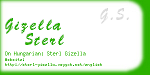 gizella sterl business card